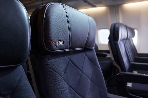 Qantas Economy Plus seating will include priority boarding and overhead luggage access.