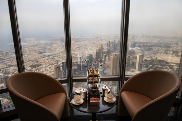 The view from the Burj Khalifa impresses only through sheer height.