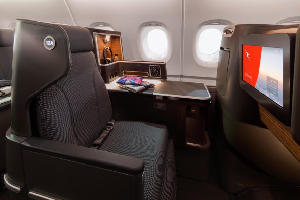 All seats have aisle access in the revamped A380 business cabin.