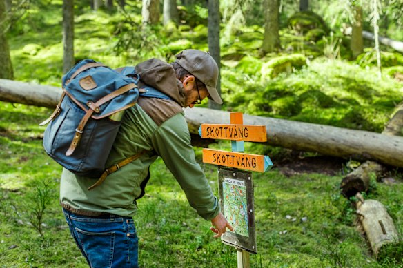 On the Sormland Trail in Sweden.