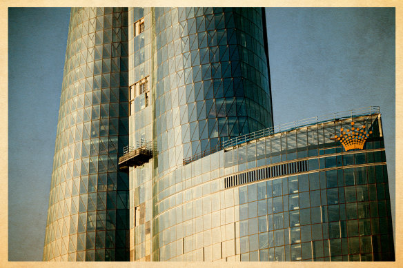 Crown's Barangaroo building, which is nearing completion.