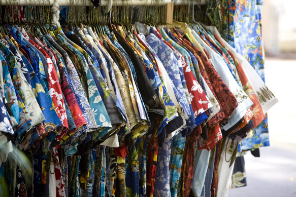 Hawaiian shirts are for sale all over the islands. 