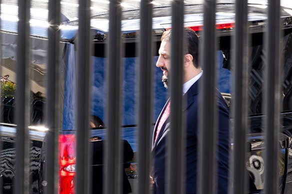 Sharaa arrives at the West entrance of the White House to meet with Trump. World leaders are usually driven to the front door of the West Wing.