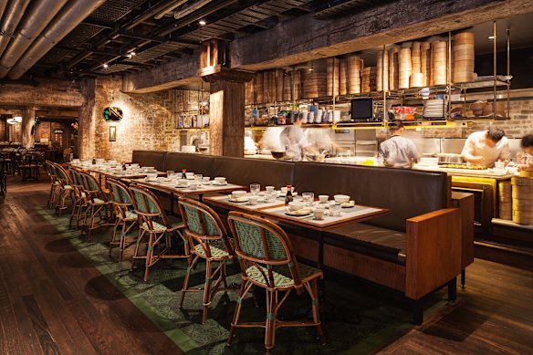 Inside Mr Wong in Sydney’s central business district. 