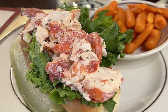 Chilled lobster roll in Boston.