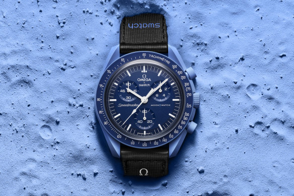 The Bioceramic MoonSwatch is a tribute to the Omega Speedmaster Professional, the first watch to be worn on the moon.   