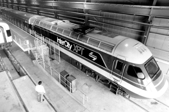 The XPT pictured in 1982 – the potential for intercity rail has never been realised.