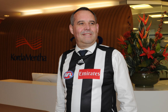 New Pies president Mark Korda.