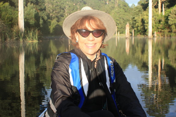 Kayaking, bushwalking, cycling, fishing: over four days Kathy Lette did it all.