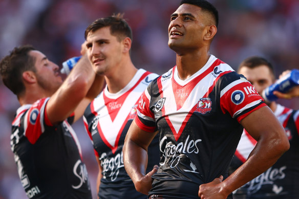 Daniel Tupou is closing in on Anthony Minichiello’s all-time Roosters try-scoring record.