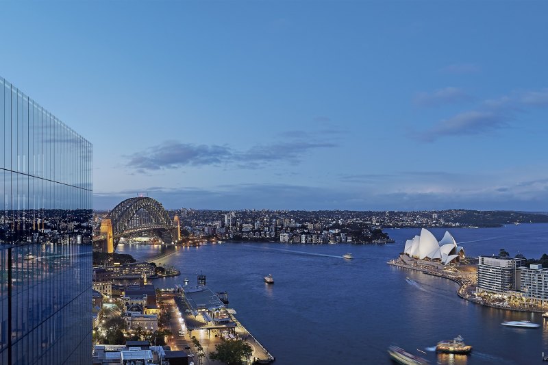 Room with a view. The Waldorf looks over both The Opera House and the Harbour Bridge.