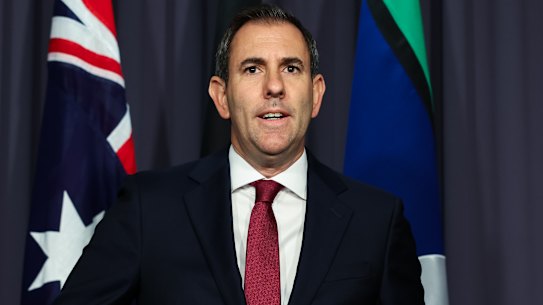 Treasurer Jim Chalmers on Wednesday.