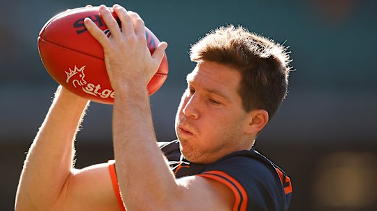 GWS star Toby Green was one of 15 Giants and Swans players ruled out of the Sydney derby.