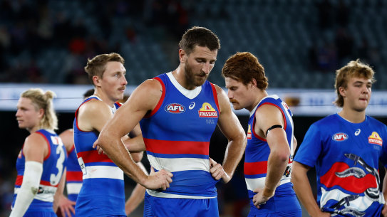 The Bulldogs were upset by the Bombers on Friday night.