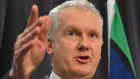 Workplace Minister Tony Burke addressing the media on Wednesday.