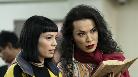 Catherine Van-Davies as May Le and Suzy Wrong as Roxy.