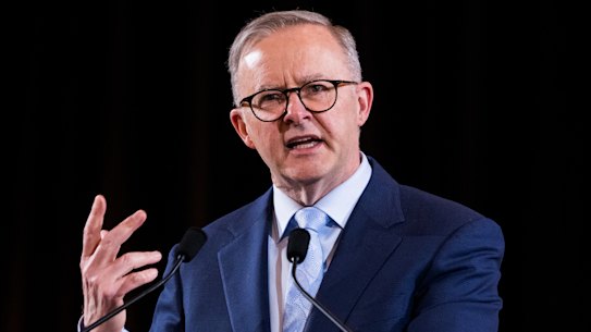 Jobs and Skills summit at Parliament House, Canberra. Friday 2nd September 2022. Photograph by James Brickwood. SMH NEWS 220902. Australian prime minister Anthony Albanese closing remarks 