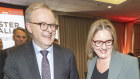 Prime Minister Anthony Albanese and Premier Jacinta Allan at the ALP state conference.