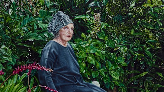 Wendy Whiteley’s portrait by Natasha Bieniek was an Archibald Prize finalist.