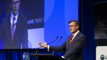 Federal Education Minister Alan Tudge says the national curriculum 
 gives an overly negative view of the country’s past, teaching students to hate rather than love their country.