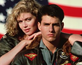 Not invited back for the sequel: Kelly McGillis with Tom Cruise in Top Gun.