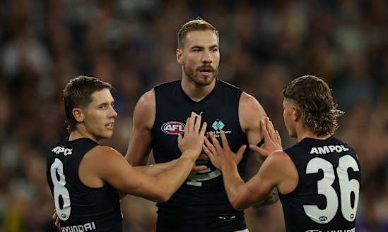 Harry McKay was a late withdrawal from Carlton’s team against Hawthorn last week.