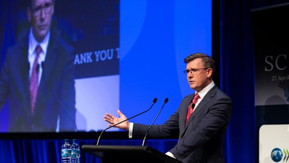 Federal Education Minister Alan Tudge says the national curriculum 
 gives an overly negative view of the country’s past, teaching students to hate rather than love their country.