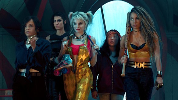 Birds of Prey, starring (from left) Rosie Perez, Mary Elizabeth Winstead, Margot Robbie, Ella Jay Basco and Jurnee Smollett-Bell, is one of only about 50 films released so far this year. 
