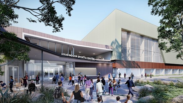The planned Logan Indoor Sports Centre, which will be a venue at the 2032 Games.