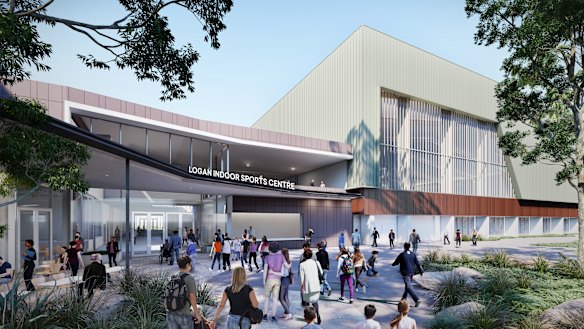 The planned Logan Indoor Sports Centre, which will be a venue at the 2032 Games.