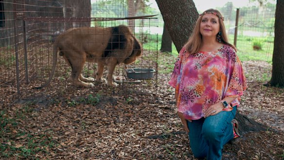 Carole Baskin as she appears in Tiger King. 