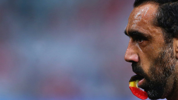The final years Adam Goodes' career are explored in the documentary which releases to the public in June.