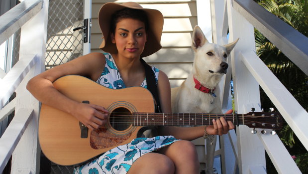 Thelma Plum in 2012, when she won Triple J's Unearthed search for an Indigenous artist.  