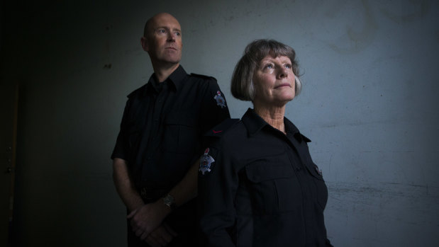 Adrian Lovelace and Frances Egan were among the hundreds of firefighters exposed to toxic fumes and contamination at the West Footscray industrial blaze.