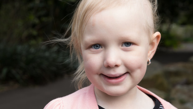 Evie Weir, 6, who died last year of neuroblastoma. 