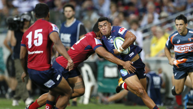Game time: Semisi Tupou makes his debut with Melbourne Rebels on Friday.