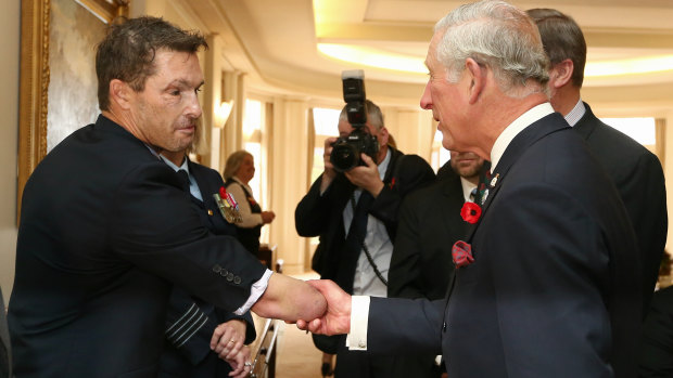 Michael Lyddiard meets Prince Charles in 2015.