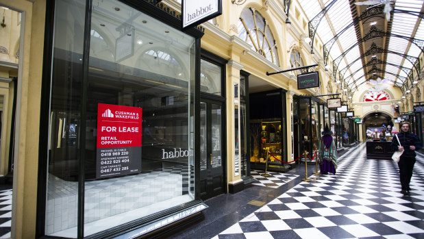 Melbourne’s first arcade is awash with for lease signs after the recent departure of some of Melbourne’s most beloved specialty stores.