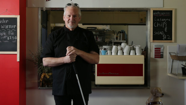 Ian Edwards, owner of The Blind Chef Bistro at Boolaroo Bowling Club.