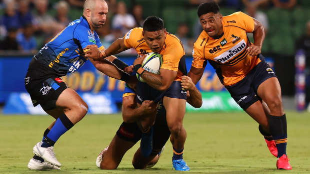 Pub-goers were unable to watch the Brumbies’ win over the Force on Friday night.
