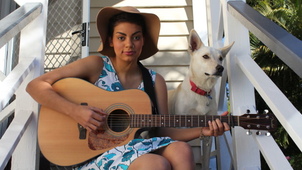 Thelma Plum in 2012, when she won Triple J's Unearthed search for an Indigenous artist.  