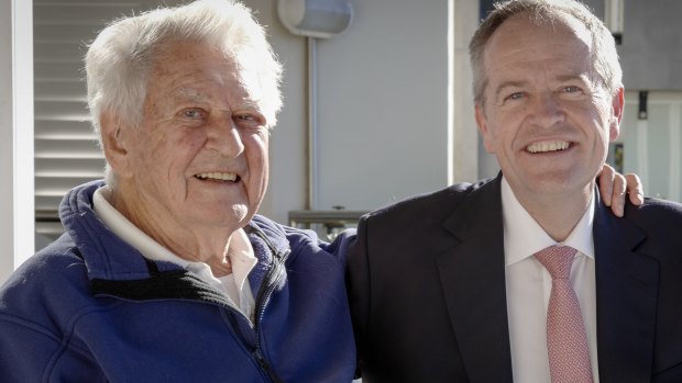 Bob Hawke and Bill Shorten.