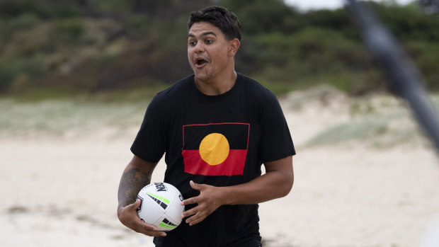 Latrell Mitchell is one of the stars featured in the NRL's new Simply The Best marketing campaign.