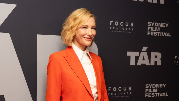 “I’d sort of already said yes before I’d read it”: Cate Blanchett at two special  previews of Tar at the Cremorne Orpheum. 