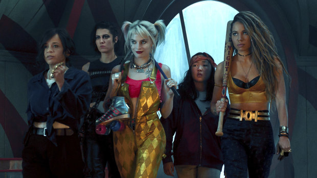 Birds of Prey, starring (from left) Rosie Perez, Mary Elizabeth Winstead, Margot Robbie, Ella Jay Basco and Jurnee Smollett-Bell, is one of only about 50 films released so far this year. 
