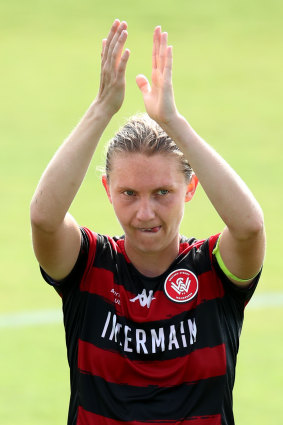 Clare Hunt has been an A-League standout with the Western Sydney Wanderers.