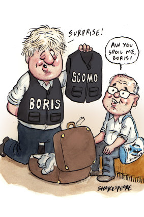 Boris Johnson and Scott Morrison.