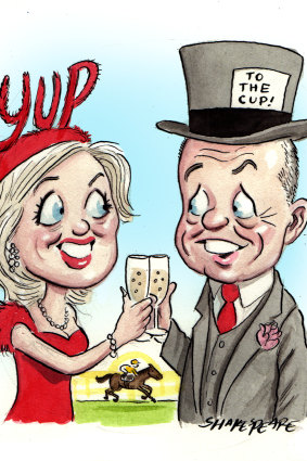 Birds of a feather … Chloe and Bill Shorten.