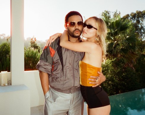 He’s toxic, she’s slipping under: The Weeknd as Tedros, with his angel Jocelyn (Lily Rose Depp).