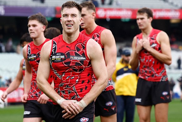 Zach Merrett after the loss to Fremantle.